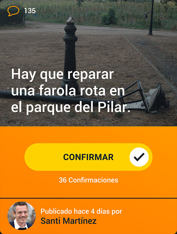 Participa tarjeta incidencia